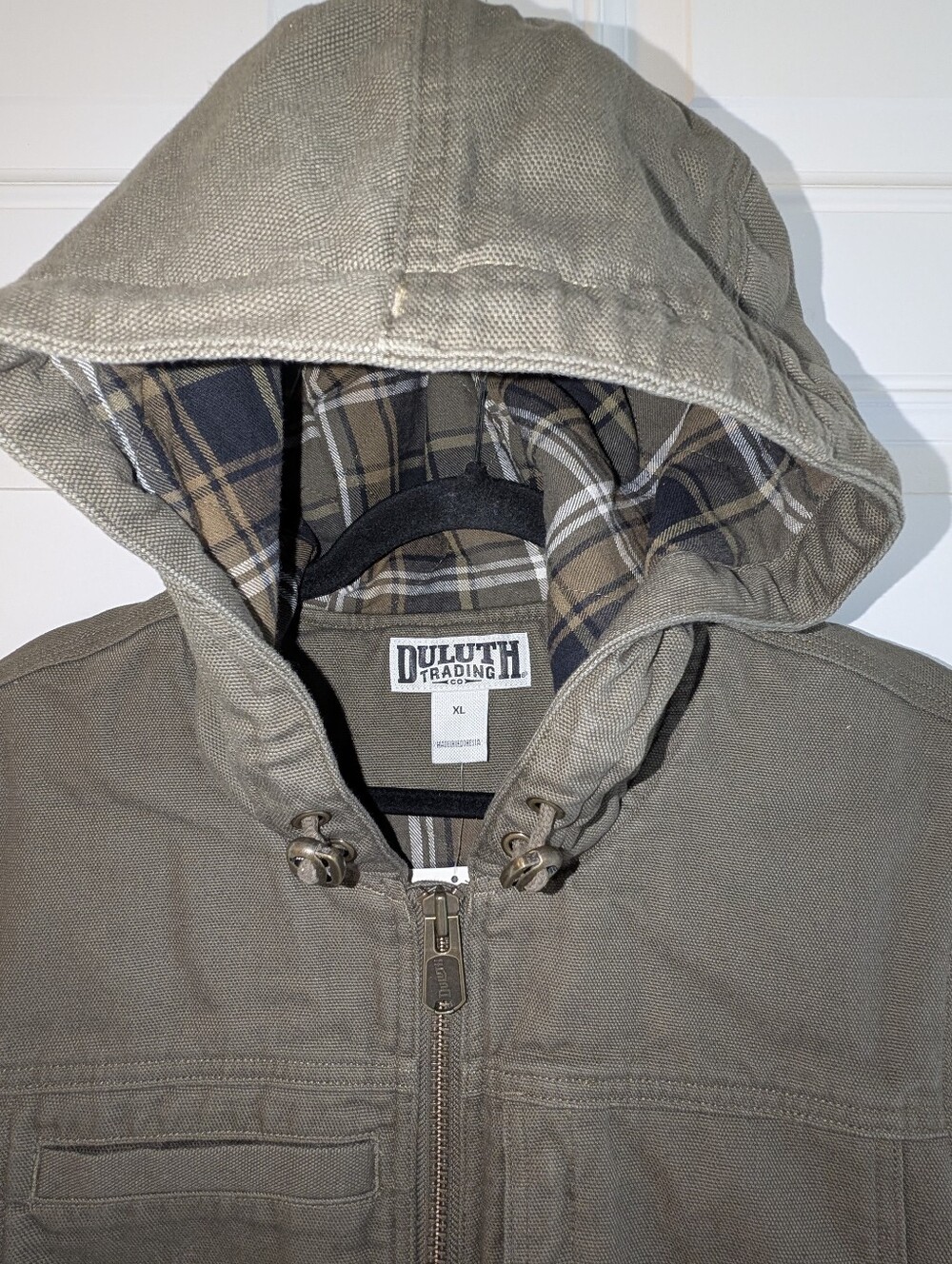Duluth Trading Co Fire Hose Flannel Lined Hooded Vest - XL - Picture 5 of 6